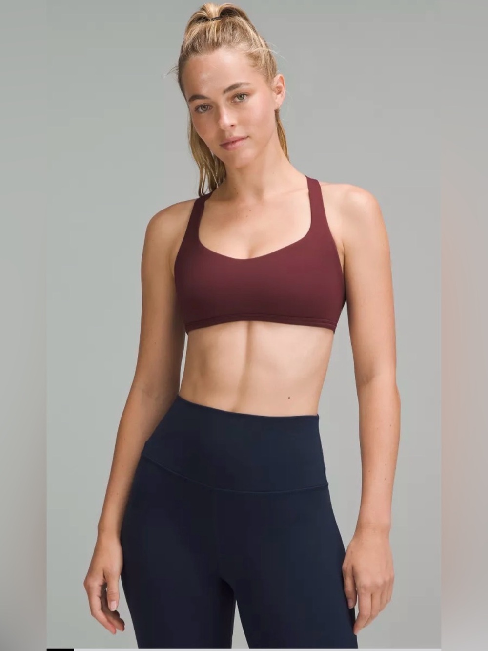 Lululemon Free To Be Bra Wild Garnet Size 10 NWT